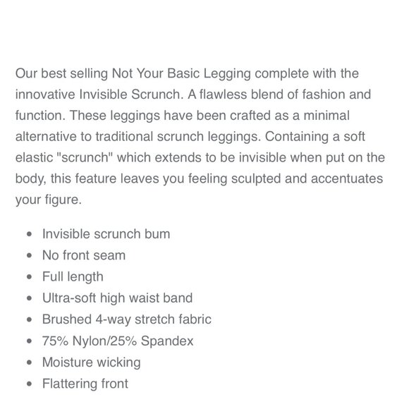 Active Basics Leggings - Picture 4 of 4